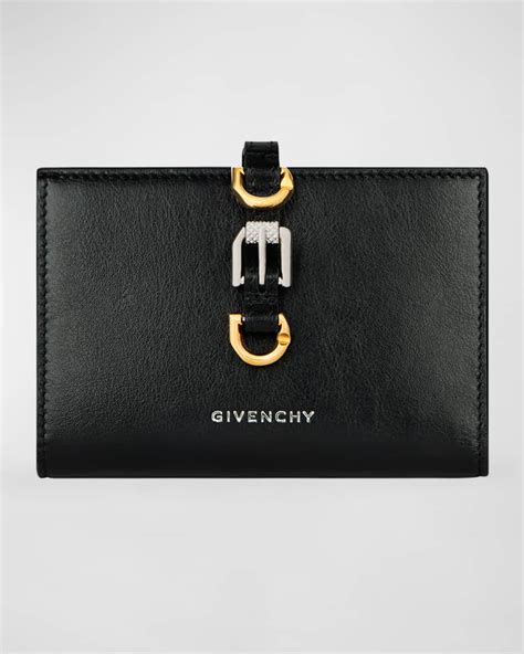 givenchy metallic leather bifold wallet|Givenchy Neiman Marcus Women Accessories.